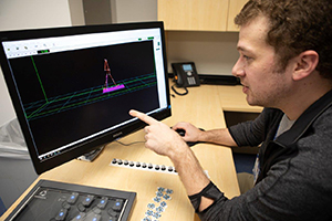 Specially-trained team members analyze gait
