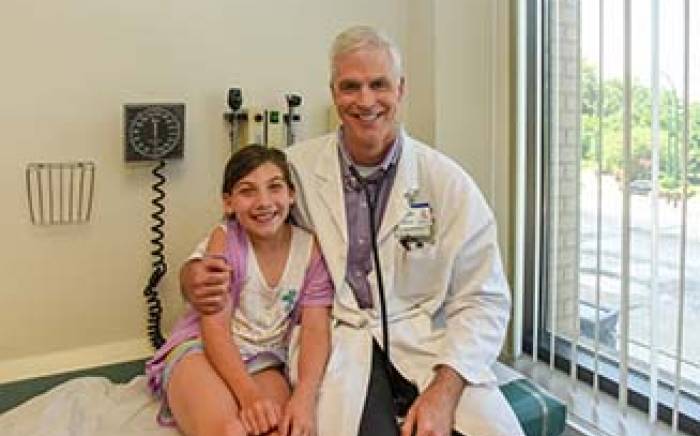 Dr. Grady and patient