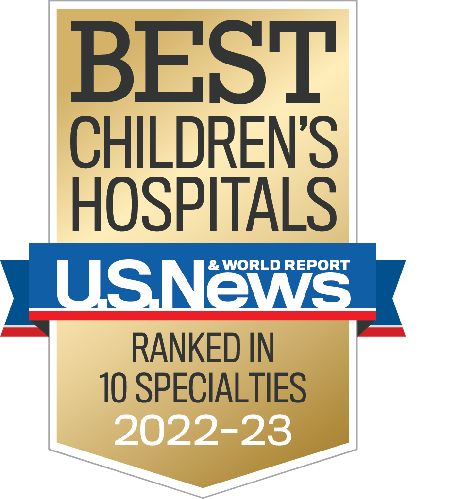 Best Children's Hospital US News banner