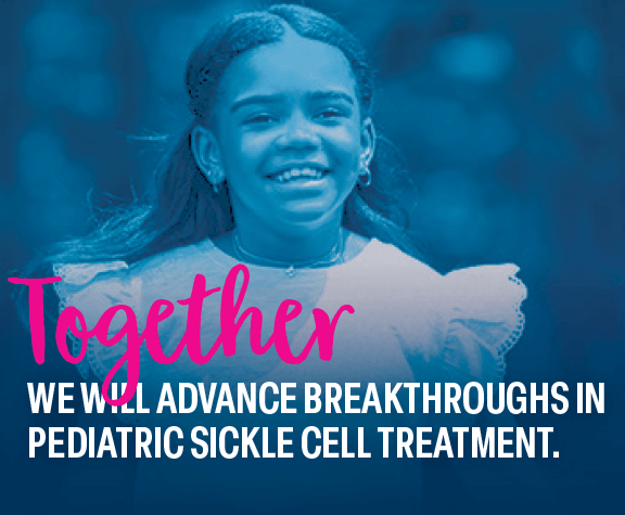 Close-up of St. Louis Children’s sickle cell patient in an outdoor setting