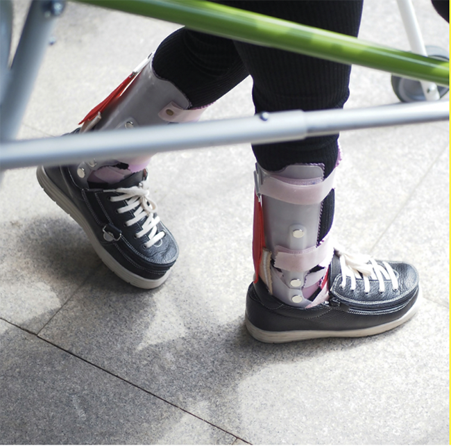 Patient with walker