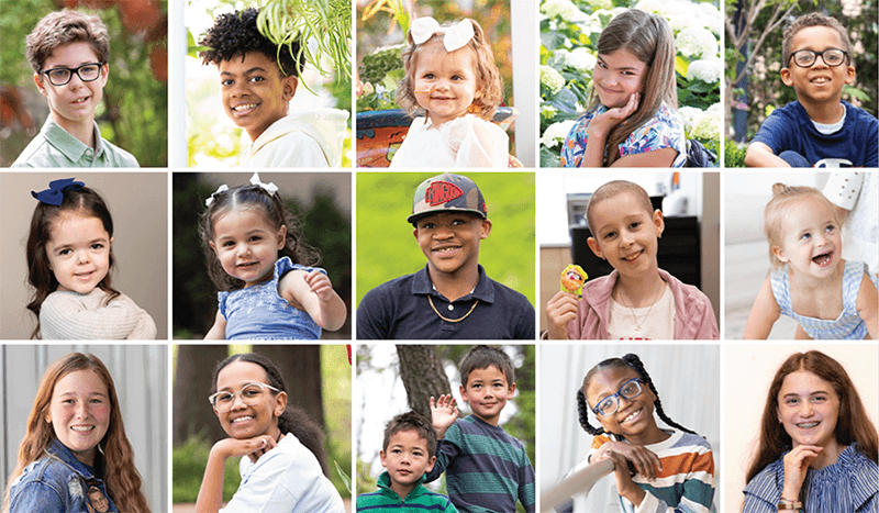 Grid of patient photos