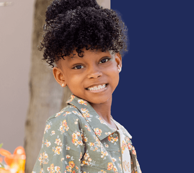 Girl smiling