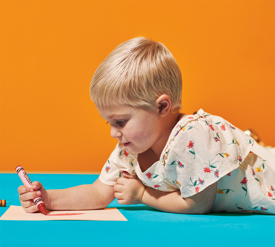 Boy drawing