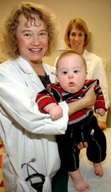 Doctor with a Down Syndrome Patient