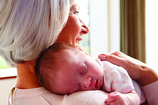 Grandma and baby