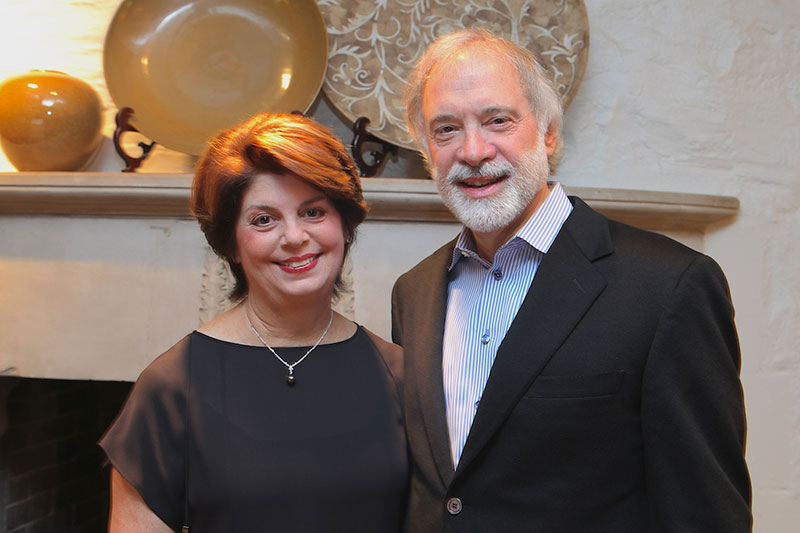 Visionary supporters of the the Heart Safe Schools Program, Pam and Ron standing next to each other