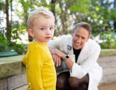 Hank with Dr. Hartman