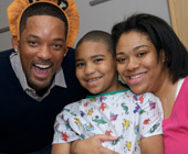 Will Smith visits the hospital
