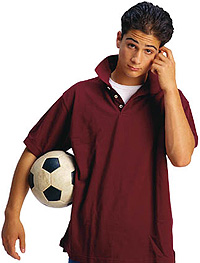 Kid with soccer ball