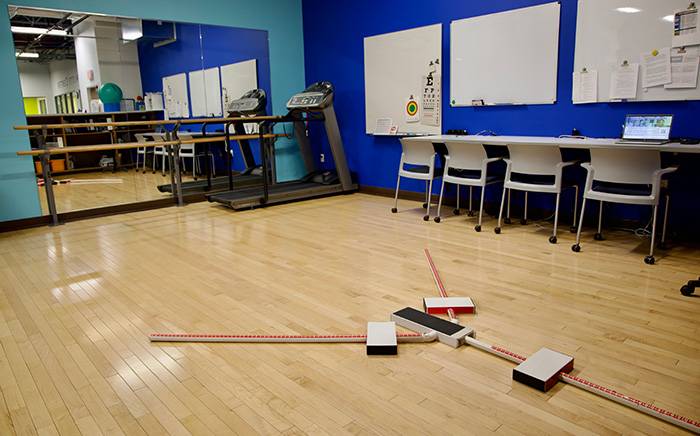 Photo of the Y-Balance test equipment